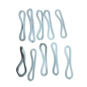 10 x Bracelets caoutchouc 80 x 4 x 4 mm