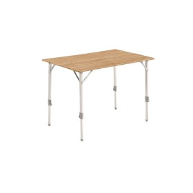 table de camping pliante 4 places OUTWELL en bambou et aluminium robuste et portable