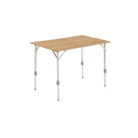 table de camping pliante 4 places OUTWELL en bambou et aluminium robuste et portable