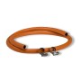 Tuyau de gaz flexible orange 150 cm DWS avec colliers pour butane et propane