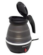 Bouilloire pliante EUROTRAIL 0,8 L en silicone, compacte et électrique 220V pour camping