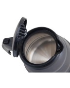 Bouilloire pliante EUROTRAIL 0,8 L en silicone, compacte et électrique 220V pour camping