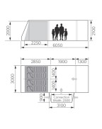 Auvent gonflable indépendant RAROTONGA - DOMETIC