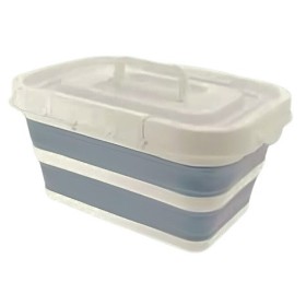 Bac de rangement rétractable avec couvercle 47 x 30 x 23 cm