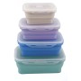 Lot de 4 boites alimentaires rétractables et hermétiques