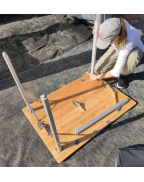 Table valise en bambou 100 x 72 x 70 cm