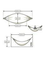 hamac de jardin Kingsize BRISA LA SIESTA en polypropylène résistant