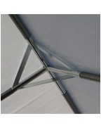 Tente de réception plein air 5 x 12 m TRIGANO installée pour événement extérieur﻿