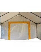 Tente de réception plein air 5 x 12 m TRIGANO installée pour événement extérieur﻿