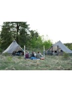 Tente familiale MOONLIGHT CABIN 10 places EASY CAMP avec double-toit et ventilation