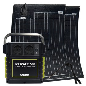 PACK : Station IZYWATT 500 + 2 Panneaux solaire semi-rigides 50W 39184 - ORIUM