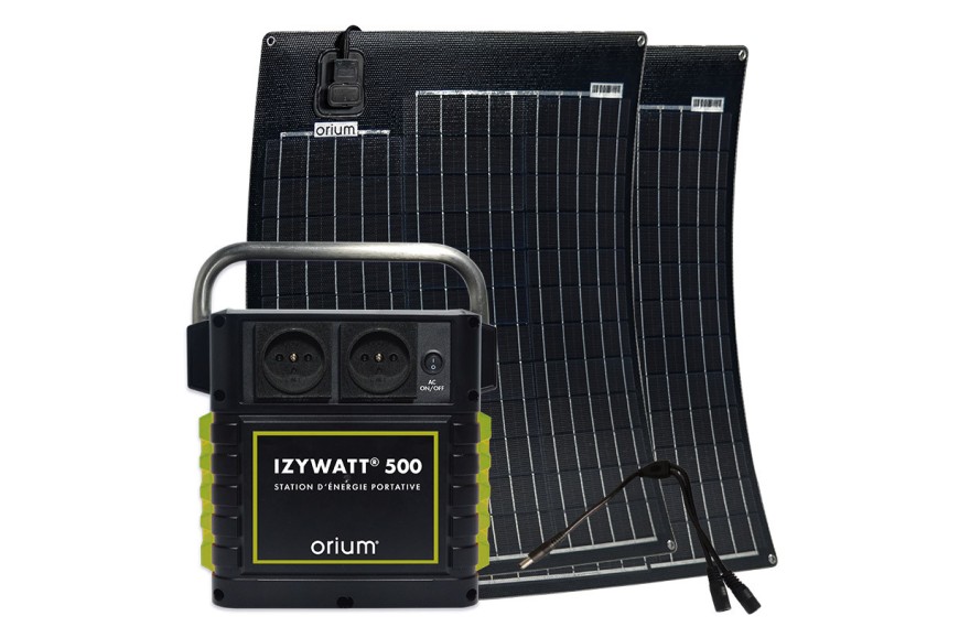 PACK : Station IZYWATT 500 + 2 Panneaux solaire semi-rigides 50W 39184 - ORIUM