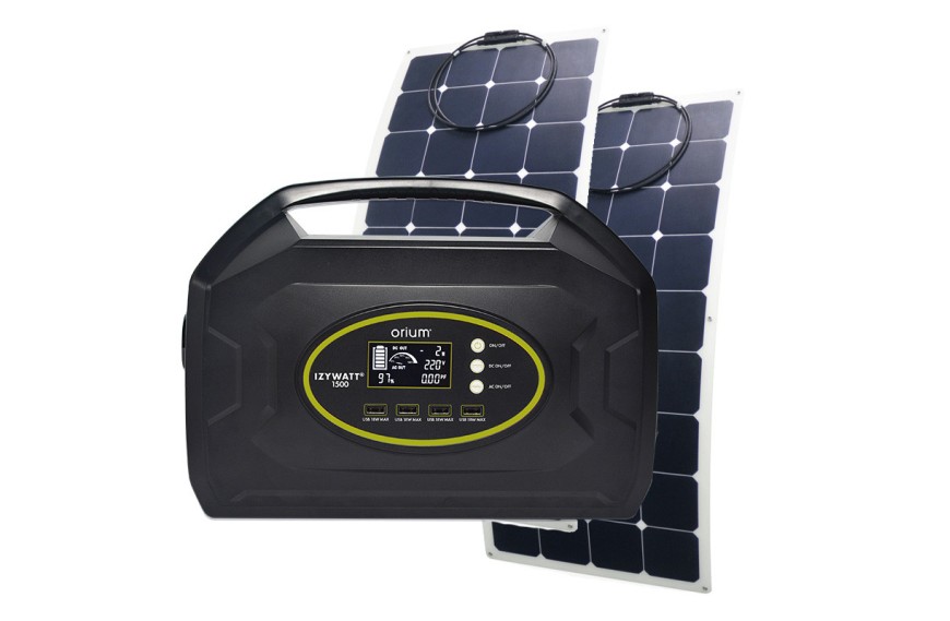 PACK : Station IZYWATT 1500 (39175) + 2 Panneaux solaires semi-rigide 120W (39155) 39192 - ORIUM