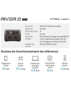 Station électrique portable RIVER 2 MAX EcoFlow 512Wh avec charge rapide et X-Boost 1000W