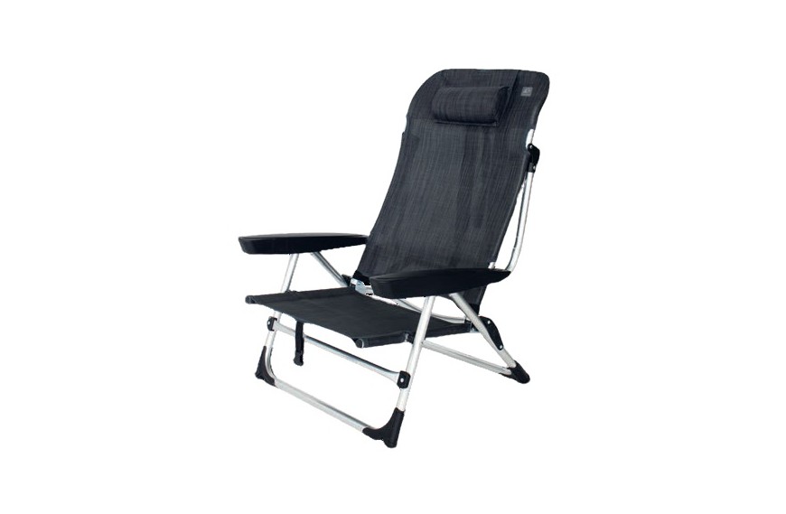 Fauteuil de plage inclinable MARBELLA Eurotrail en aluminium avec toile textilène respirante