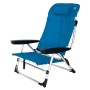 Fauteuil de plage inclinable MARBELLA Eurotrail en aluminium avec toile textilène respirante