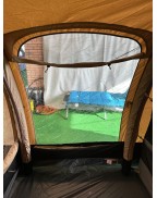 Tente de camping EUROTRAIL IOWA 3 places en polycoton avec auvent et poteaux aluminium