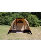 Tente de camping EUROTRAIL IOWA 3 places en polycoton avec auvent et poteaux aluminium