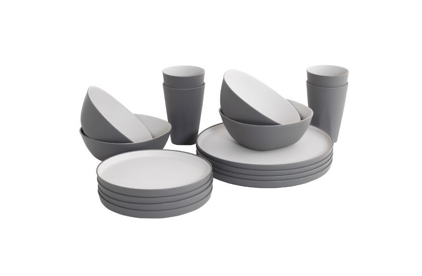 set de vaisselle DINNER 4 personnes OUTWELL léger et résistant pour camping et pique-nique