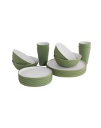 set de vaisselle DINNER 4 personnes OUTWELL léger et résistant pour camping et pique-nique