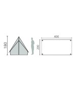 Tente PATROUILLE 2 tapis détachable / 8 places - CABANON