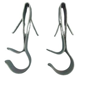 Lyres coudées métal auvent camping CABANON Ø 20-23 mm pour fixation de structure