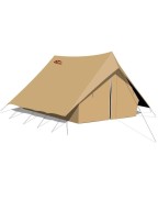 Tente canadienne PATROUILLE 2 tapis zippé / 8 places - CABANON