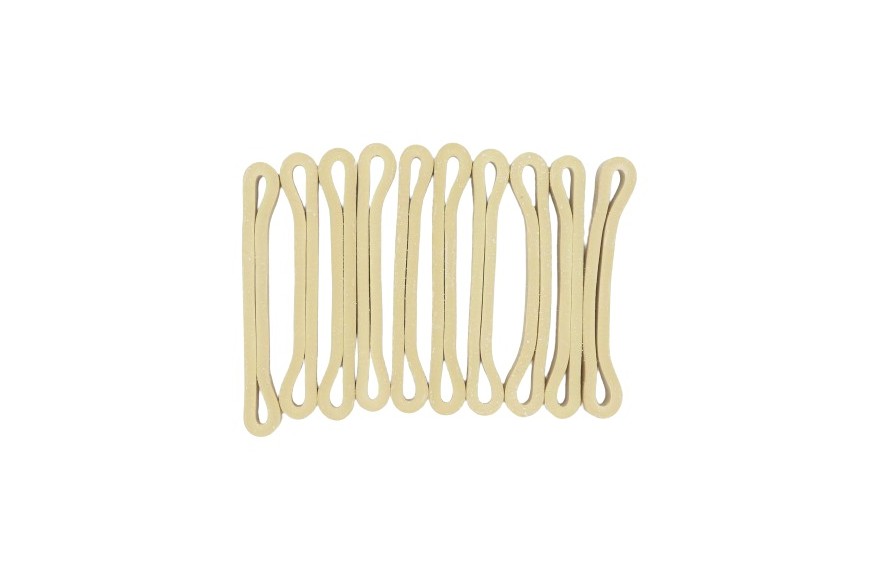 Bracelet caoutchouc double-toit Cabanon 89 x 9 x 4 mm – lot de 10 pour fixation armature et tente