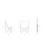 Fauteuil papillon Maxi Pop Up Lafuma Batyline® ISO pliant pour jardin et terrasse