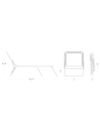 Bain de soleil pliant Siesta L Lightcomfort Lafuma gris ombre pour jardin et piscine, matelassé et confortable