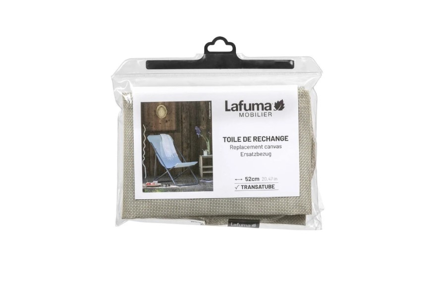 Toile de rechange Transatube Lafuma Batyline® ISO 52 cm pour transat extérieur