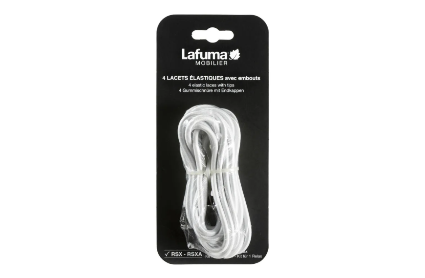 Kit de 4 lacets élastiques avec embouts pour fauteuil RSX RSXA Lafuma Mobilier