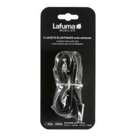 Kit de 4 lacets élastiques avec embouts pour fauteuil RSX RSXA Lafuma Mobilier