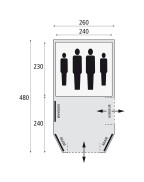 Tente de camping MUSTANG 260 RSTC / 4 places - BARDANI