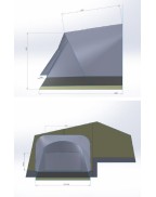 Chambre annexe XL pour caravane pliante Malawi - CABANON