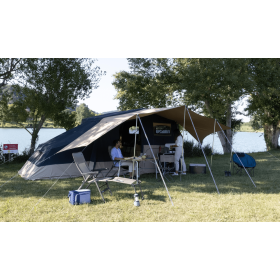Chambre annexe TRIGANO montée sur caravane pliante Camptrail