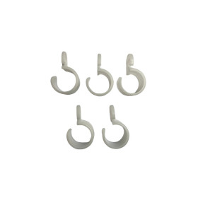 lot de 5 crochets de tente ouverts Ø22 mm en nylon pour suspension d’équipements
