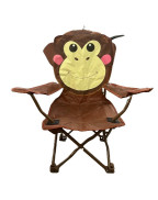 Chaise pliante pour enfant Singe EUROTRAIL en acier avec housse de transport