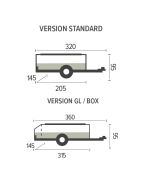 Caravane pliante GALLÉON TRIGANO 4 places avec grand séjour