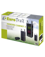 Armoire suspendue à 3 étagères EUROTRAIL en polyester gris foncé pour auvent de camping