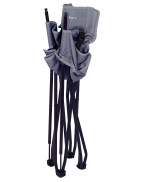 Chaise haute pliante bébé POITIERS EUROTRAIL avec ceinture et table pliante pour repas en extérieur