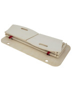 Chariot de plage wagon Eurotrail avec panneaux bois et roues pneumatiques