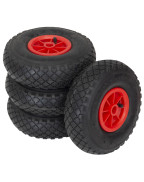 Chariot de plage wagon Eurotrail avec panneaux bois et roues pneumatiques