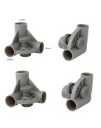 Lot de 4 embouts d’angle EUROTRAIL pour meubles de camping tubes 25/22 mm, pièces de remplacement robustes