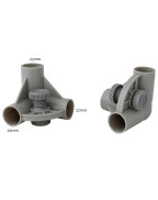 Lot de 4 embouts d’angle EUROTRAIL pour meubles de camping tubes 25/22 mm, pièces de remplacement robustes