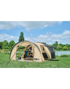 Auvent gonflable TRIGANO pour caravane pliante SEQUOIA, spacieux et modulable pour camping familial