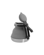 Bouilloire rétractable Eurotrail 1,2 L en silicone et inox pour camping