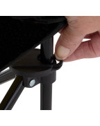 Chaise pliante enfant Panda ARDECHE EUROTRAIL en polyester et acier, avec sac de transport et verrou de sécurité