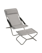 Transat TRANSABED BeComfort Lafuma Mobilier chaise longue matelassée bain de soleil extérieur