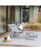 Transat TRANSABED BeComfort Lafuma Mobilier chaise longue matelassée bain de soleil extérieur